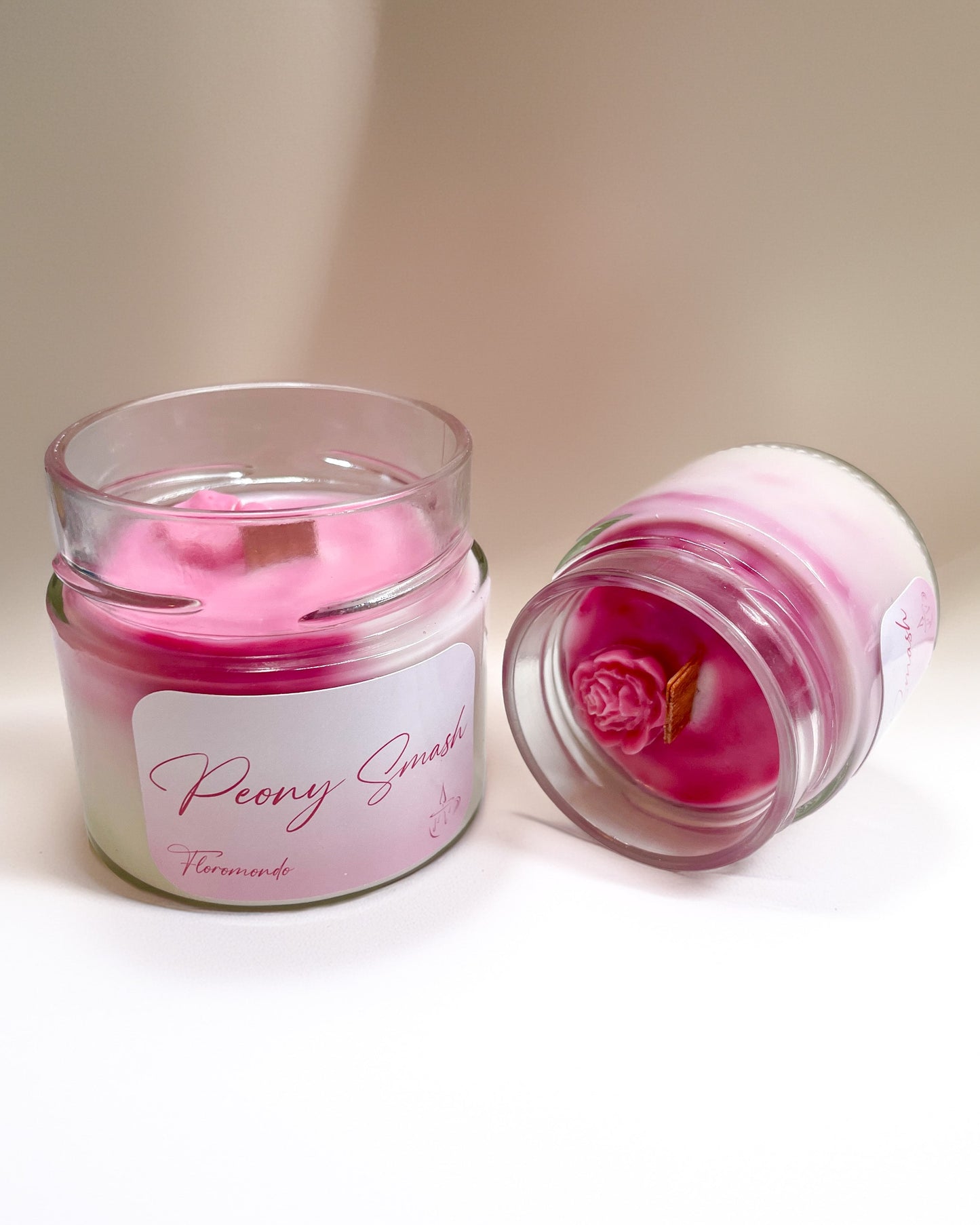 Peony Smash Bazsarózsa Illatú Szójagyertya