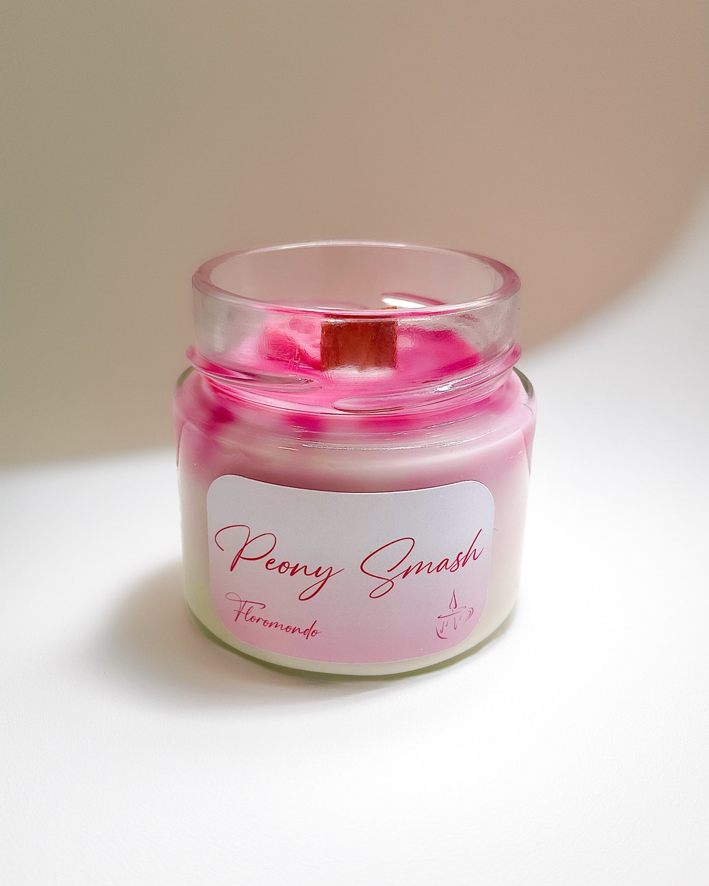 Peony Smash Bazsarózsa Illatú Szójagyertya