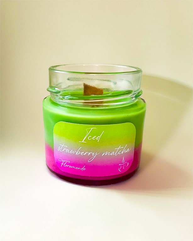 Iced Strawberry Matcha Eper Illatú Szójagyertya