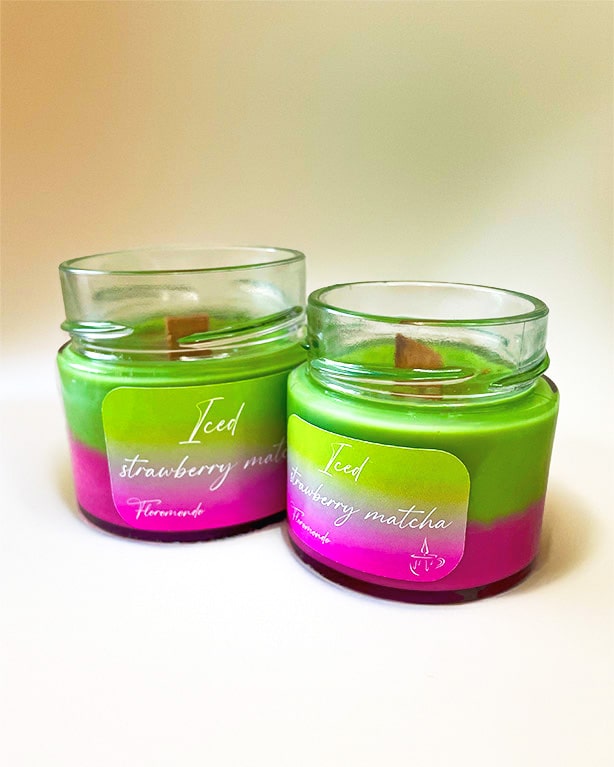 Iced Strawberry Matcha Eper Illatú Szójagyertya