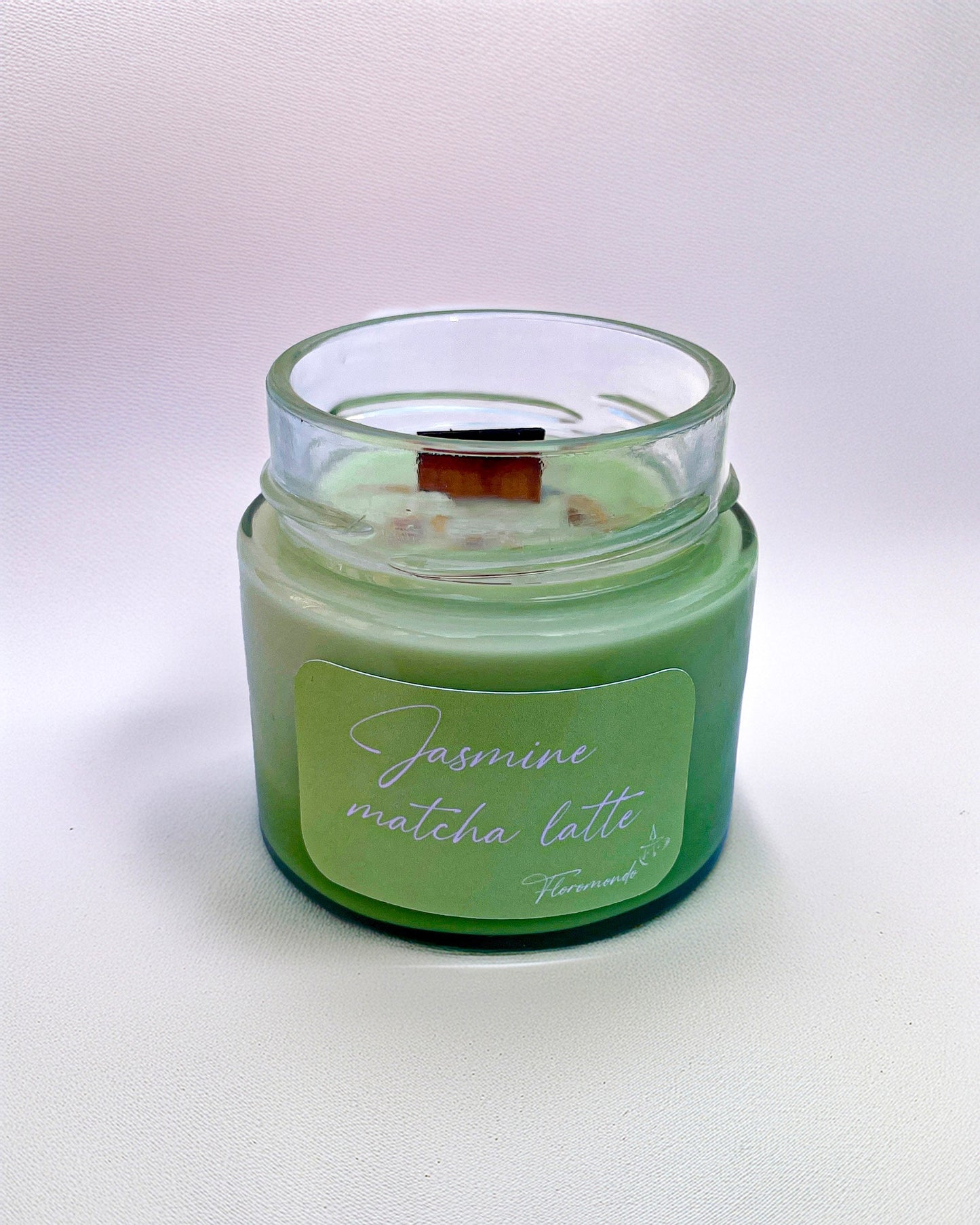 Jasmine Matcha Latte Jázminvirág Illatú Szójagyertya