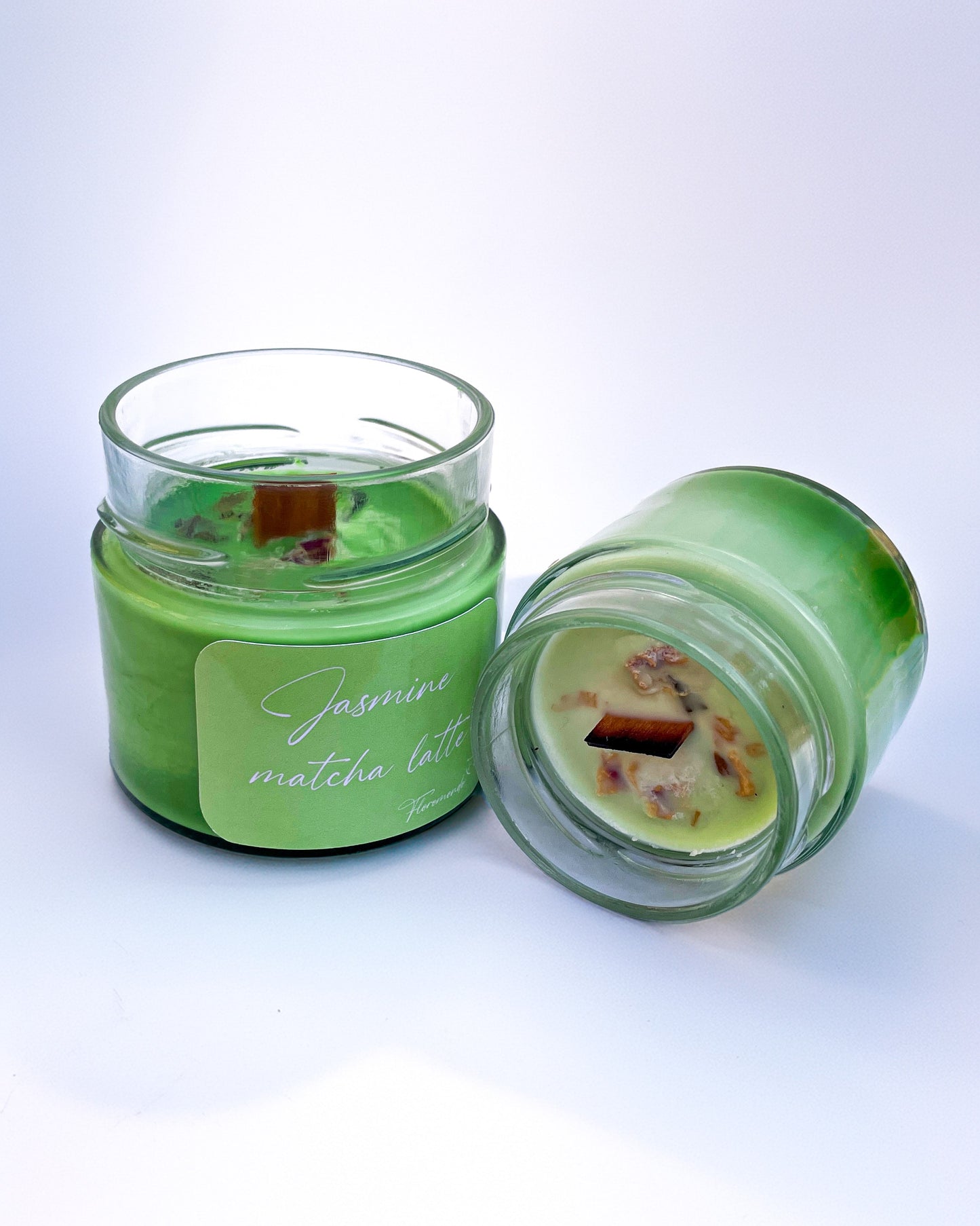 Jasmine Matcha Latte Jázminvirág Illatú Szójagyertya