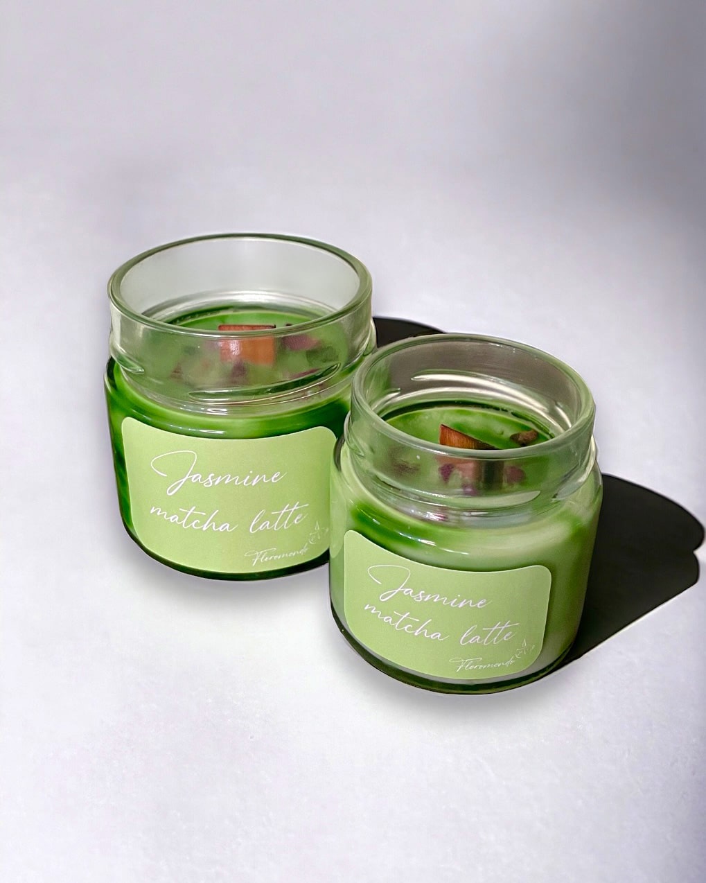 Jasmine Matcha Latte Jázminvirág Illatú Szójagyertya