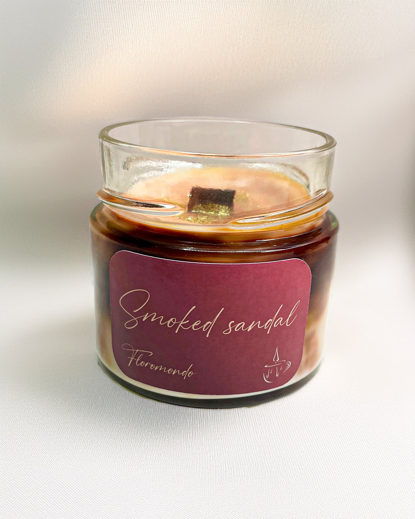 Smoked Sandal Szantálfa Illatú Szójagyertya