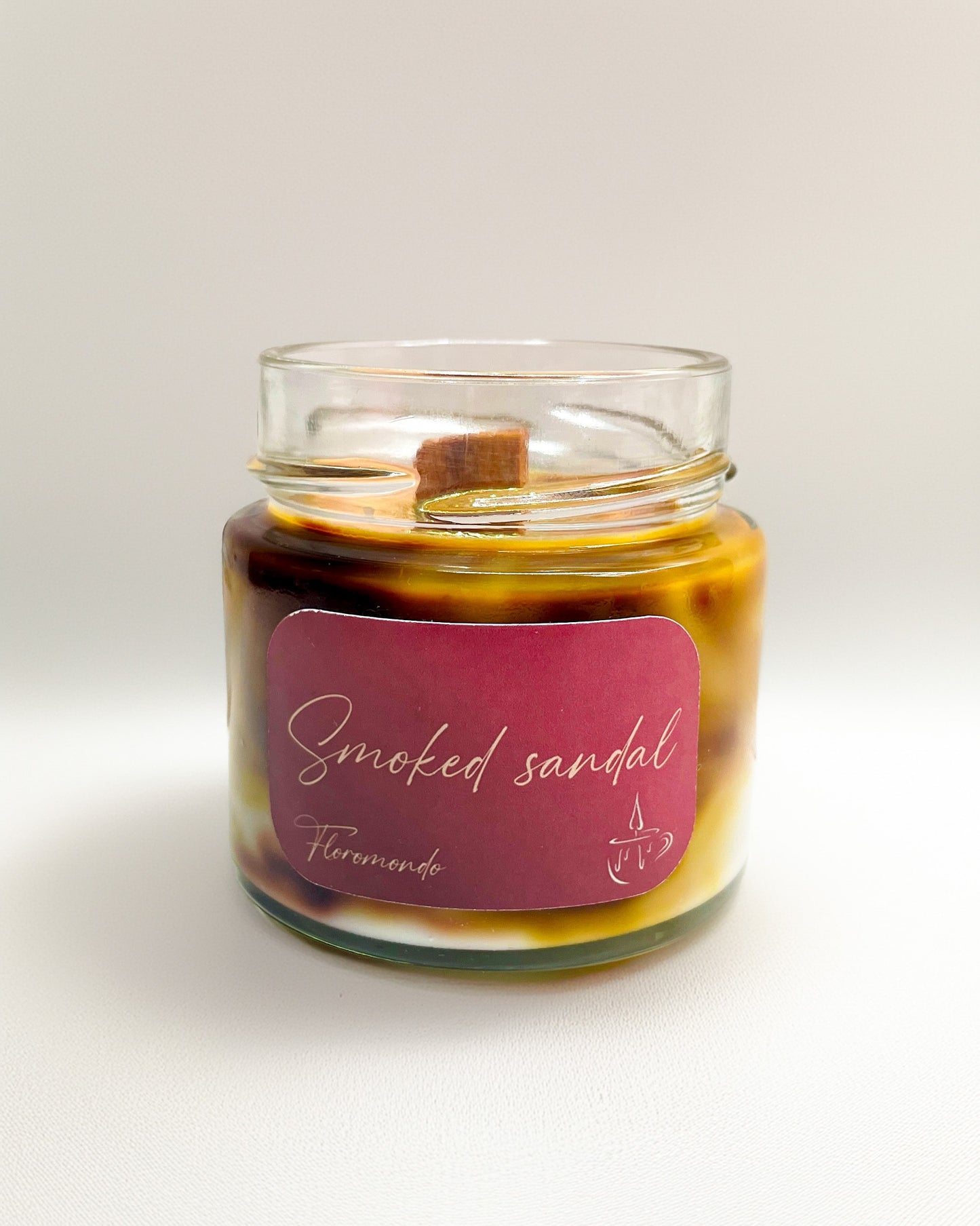 Smoked Sandal Szantálfa Illatú Szójagyertya