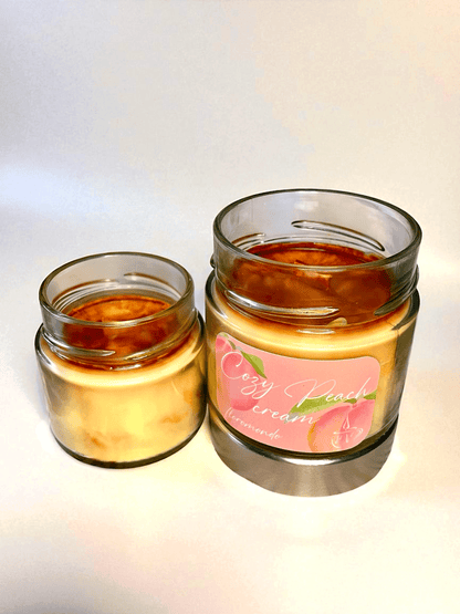 Cozy Peach Cream Szójagyertya