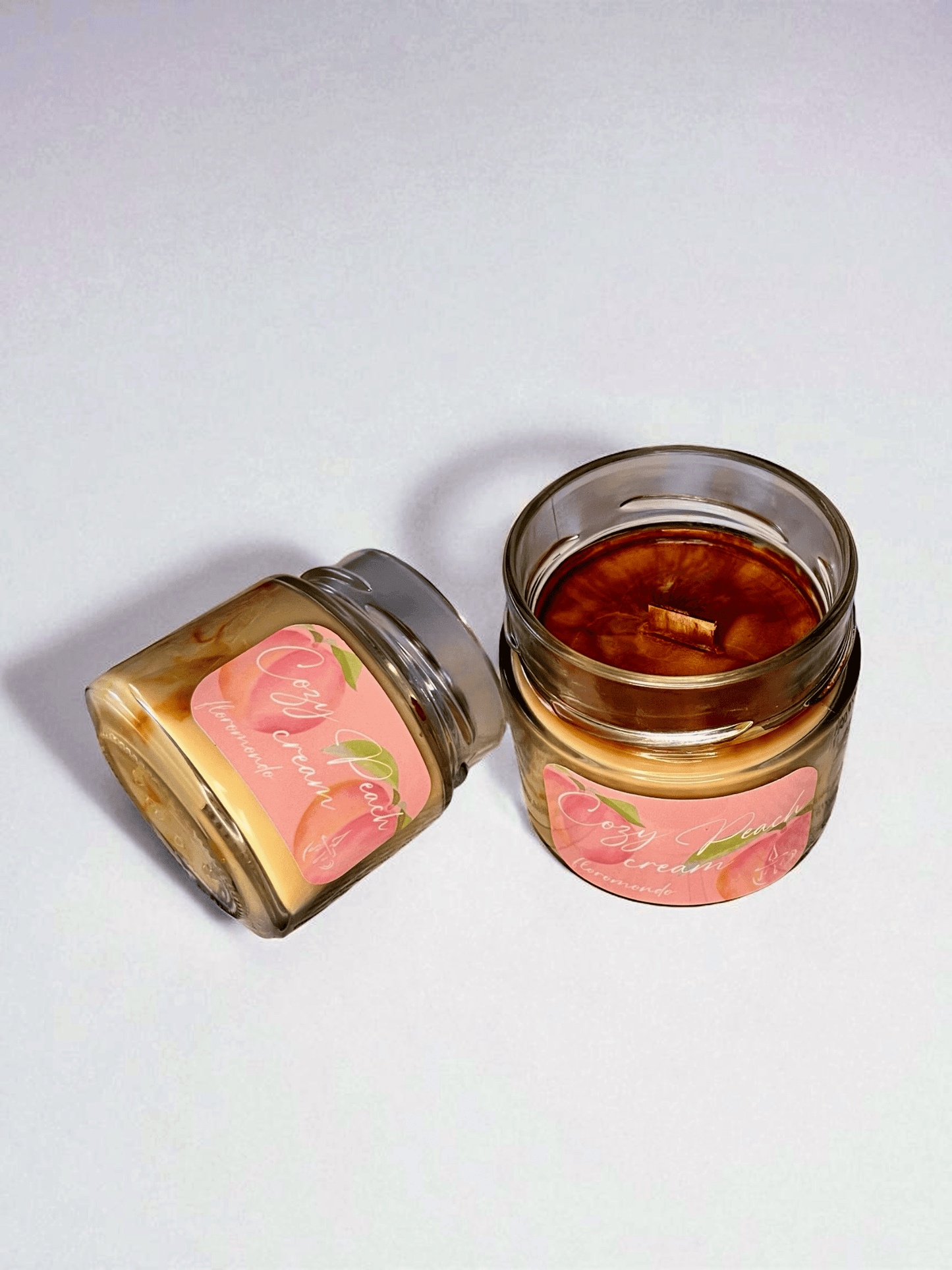 Cozy Peach Cream Szójagyertya