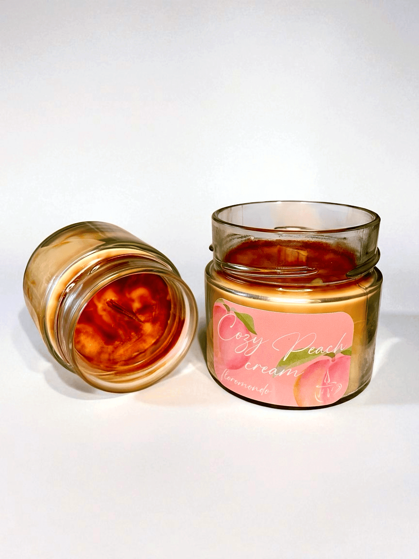 Cozy Peach Cream Szójagyertya